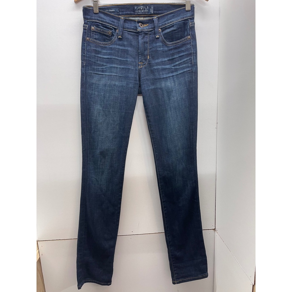 Lucky Brand Sweet Straight Jeans Dark Wash Denim 2/26 Regular